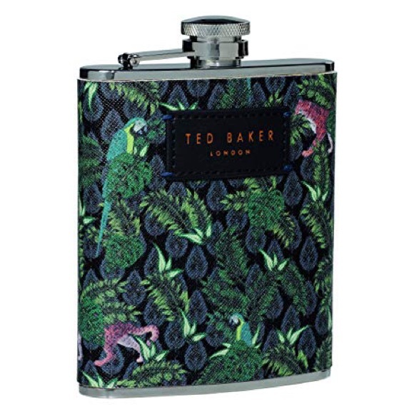 Ted Baker Jungle Print Hip Flask - Picture 1 of 3